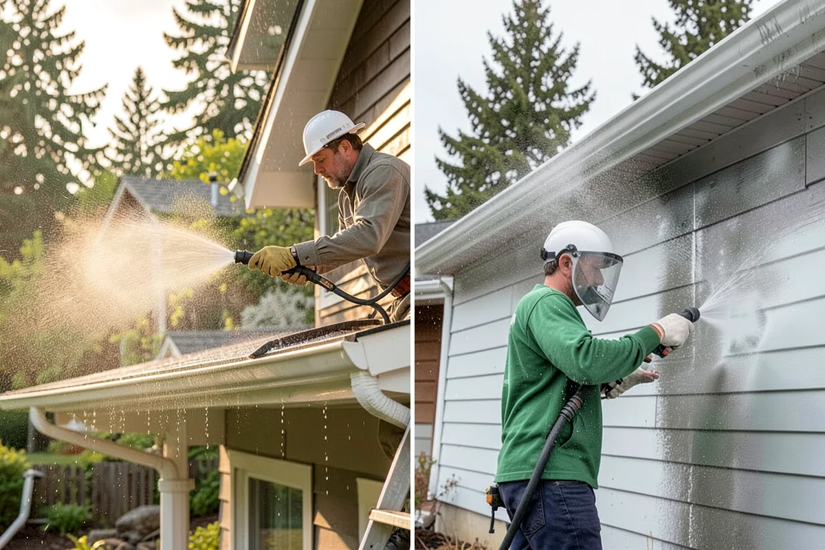 Gutter Overflow Cleanup in Puyallup, Pierce County, WA - Locate and clear the clog that caused the overflow
