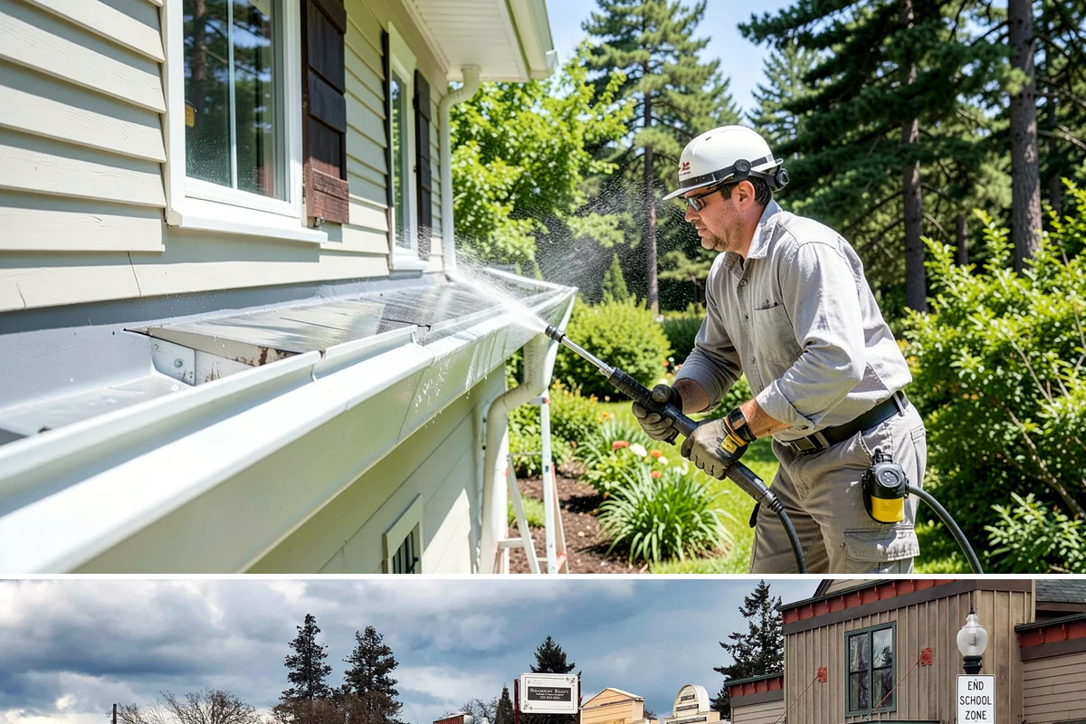 Gutter Overflow Cleanup in Roy, Pierce County, WA - Overflow cleanup is most needed during the wet fall and winter months when clogs and storms coincide.