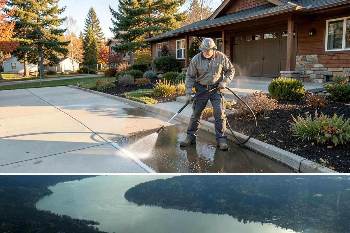 Gutter Overflow Cleanup in Sammamish, King County, WA - Overflow cleanup is most needed during the wet fall and winter months when clogs and storms coincide.