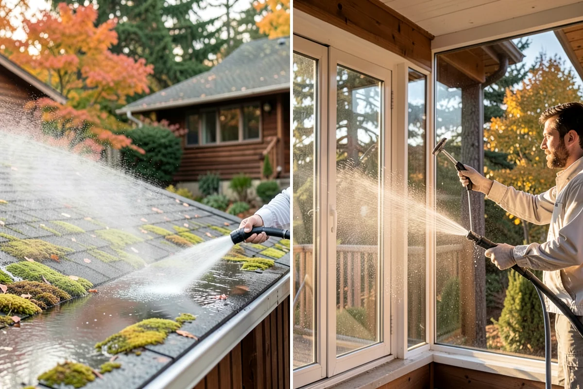 Gutter Overflow Cleanup in Seattle, King County, WA - Locate and clear the clog that caused the overflow