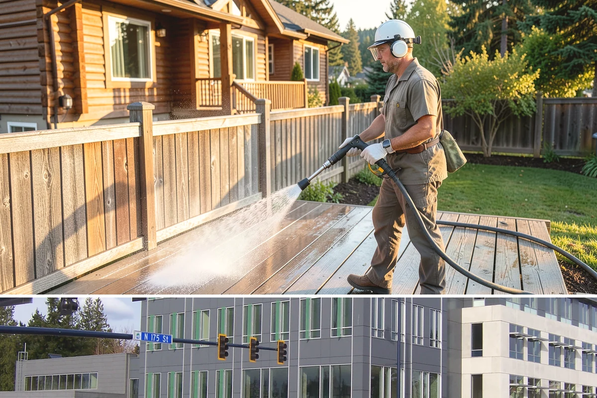 Gutter Overflow Cleanup in Shoreline, King County, WA - Overflow cleanup is most needed during the wet fall and winter months when clogs and storms coincide.