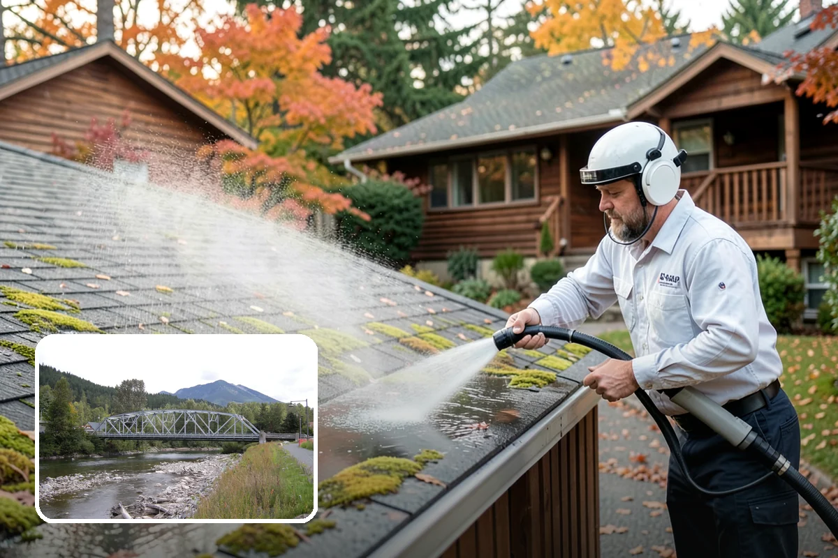 Gutter Overflow Cleanup in Skykomish, King County, WA - Clears the blockage that triggered the overflow