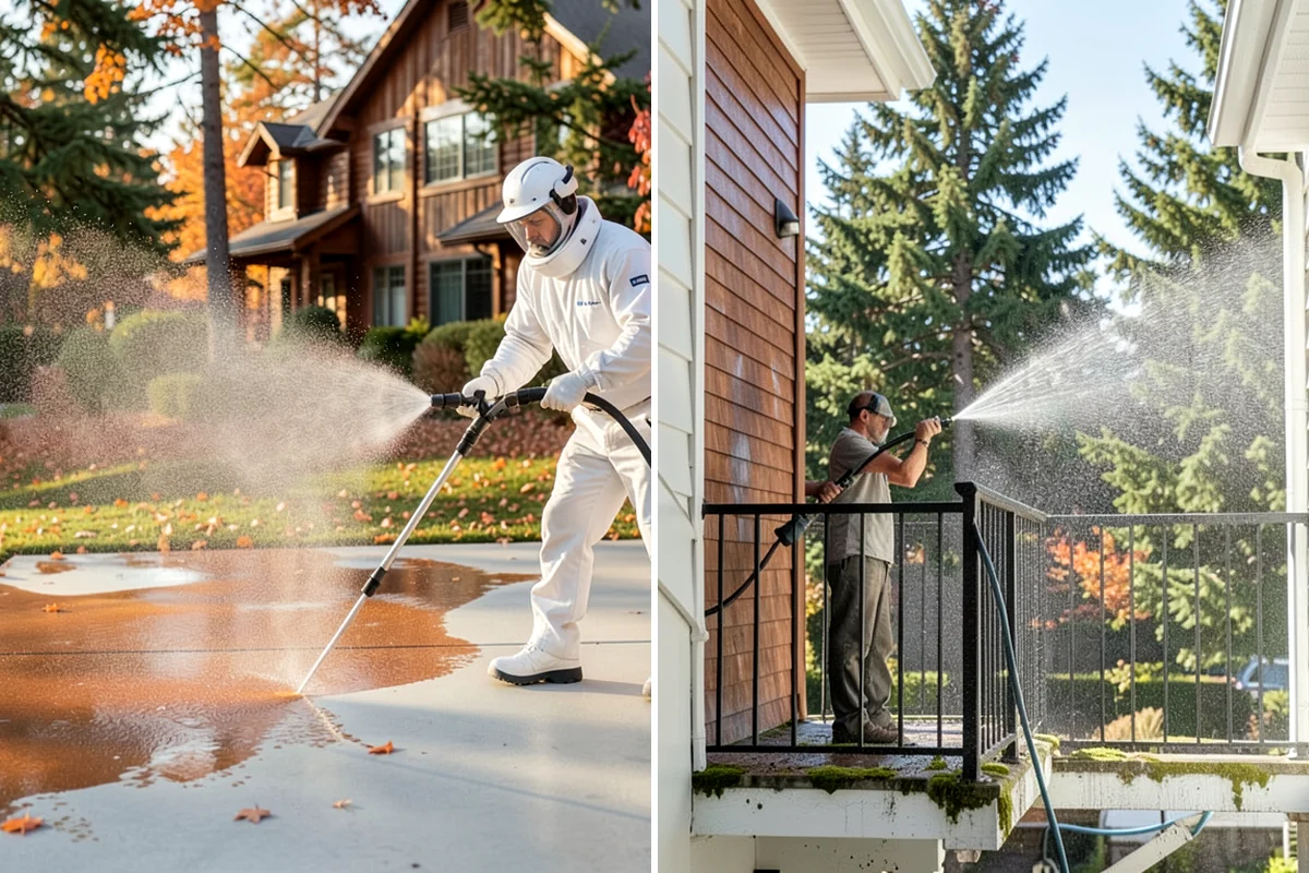 Gutter Overflow Cleanup in Snoqualmie, King County, WA - Locate and clear the clog that caused the overflow