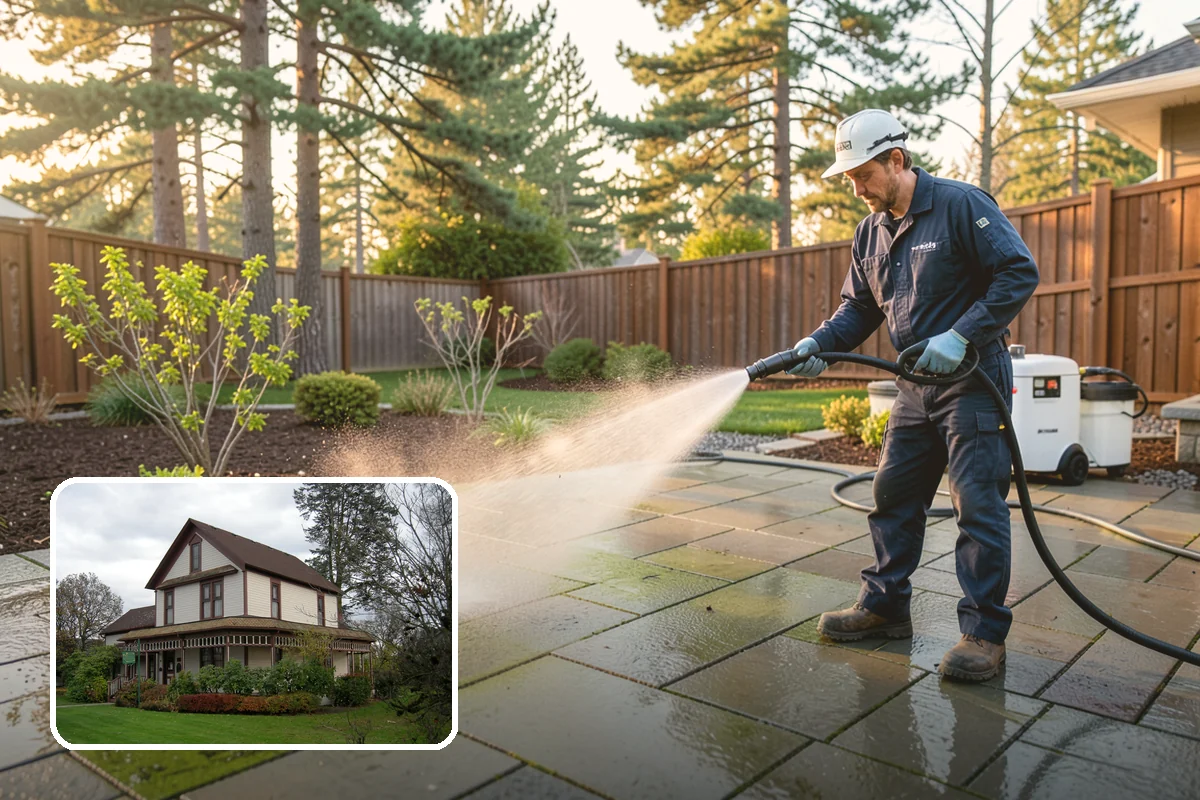 Gutter Overflow Cleanup in Sumner, Pierce County, WA - Clears the blockage that triggered the overflow