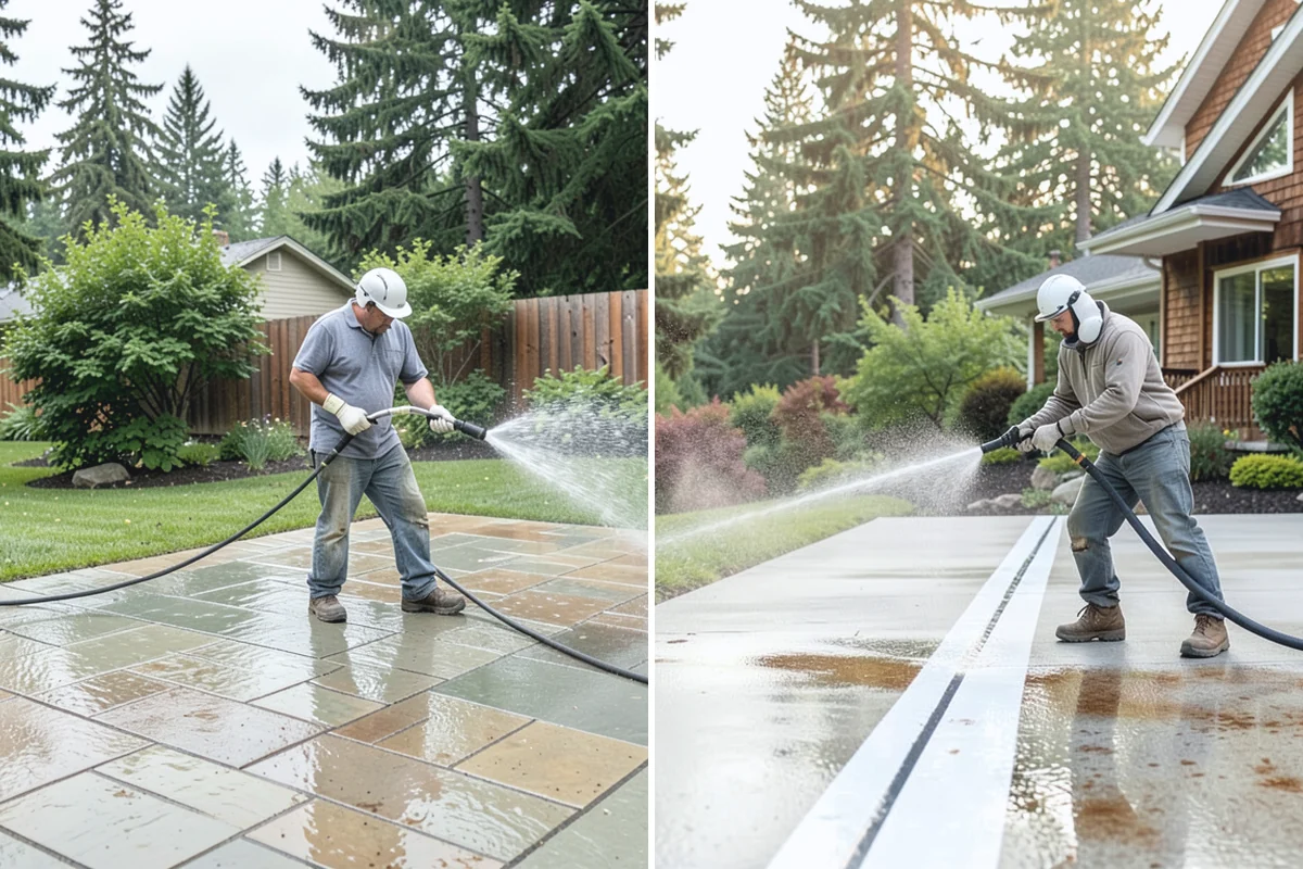 Gutter Overflow Cleanup in Woodinville, King County, WA - Locate and clear the clog that caused the overflow