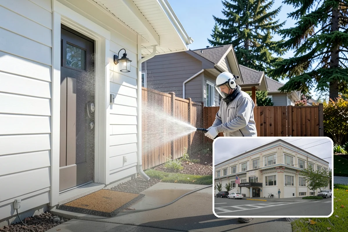 Gutter Streak Removal in Anacortes, Skagit County, WA - Breaks down bonded tiger-stripe staining that washing can't