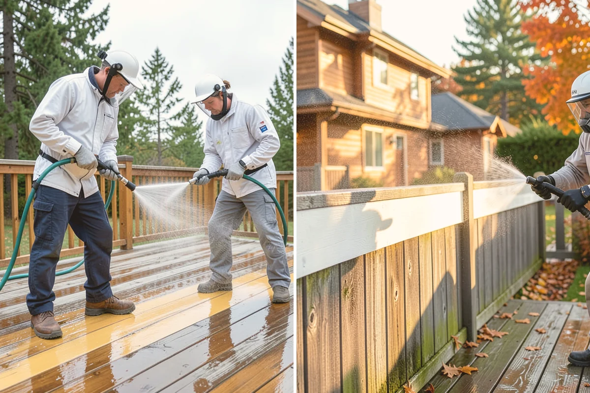 Gutter Streak Removal in Bellevue, King County, WA - Assess the severity and pattern of the striping