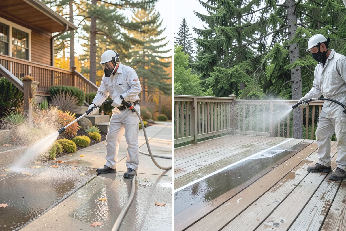 Gutter Streak Removal in Buckley, Pierce County, WA - Assess the severity and pattern of the striping