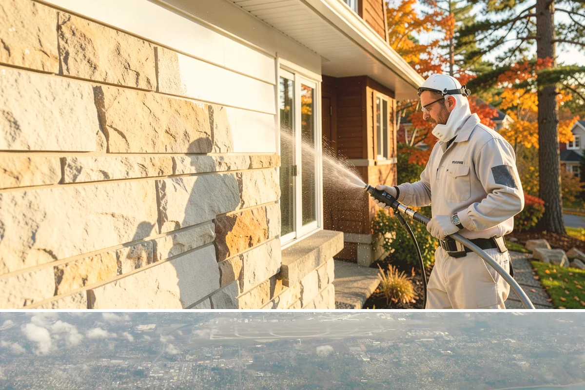 Gutter Streak Removal in Burien, King County, WA - Tackle tiger stripes in summer when dry weather lets the cleaner dwell and work fully on the stains.