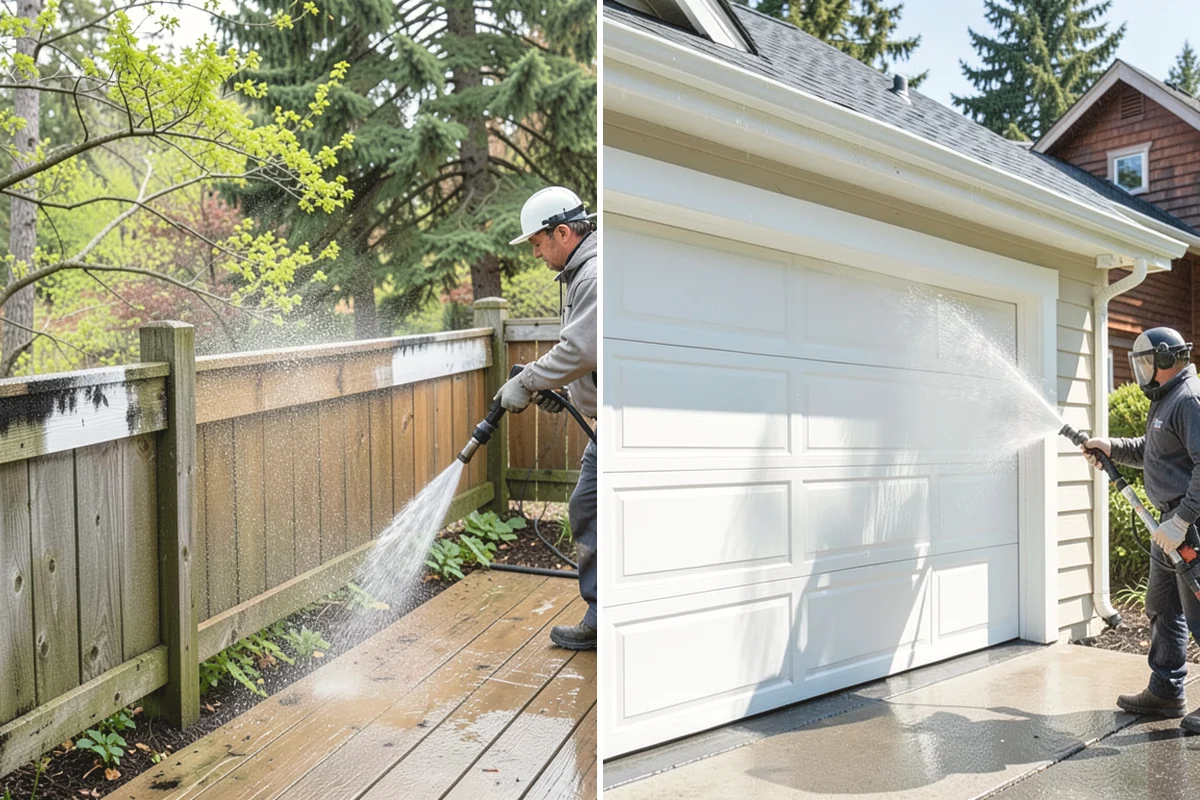 Gutter Streak Removal in Carbonado, Pierce County, WA - Assess the severity and pattern of the striping