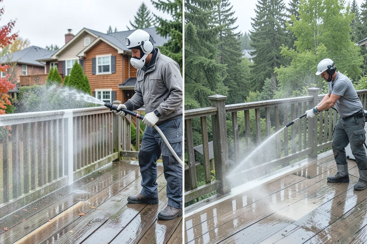 Gutter Streak Removal in Darrington, Snohomish County, WA - Assess the severity and pattern of the striping