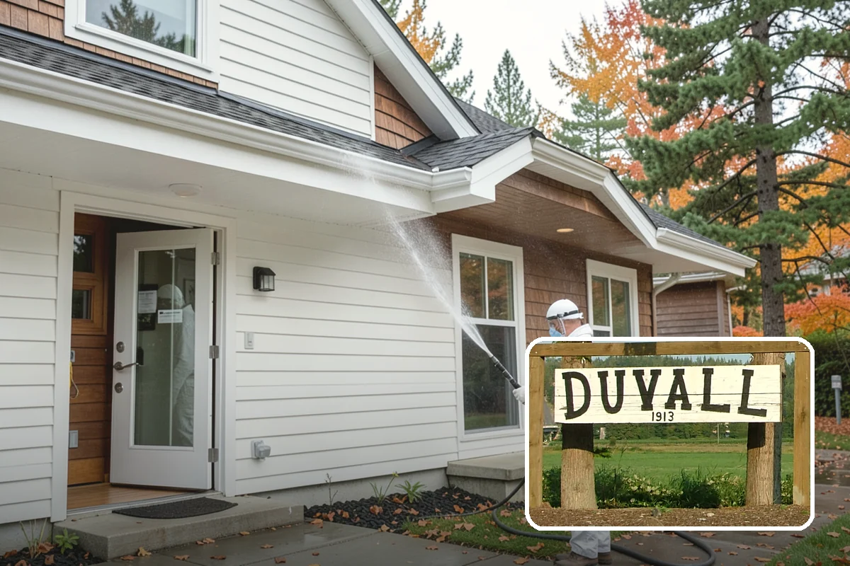 Gutter Streak Removal in Duvall, King County, WA - Breaks down bonded tiger-stripe staining that washing can't