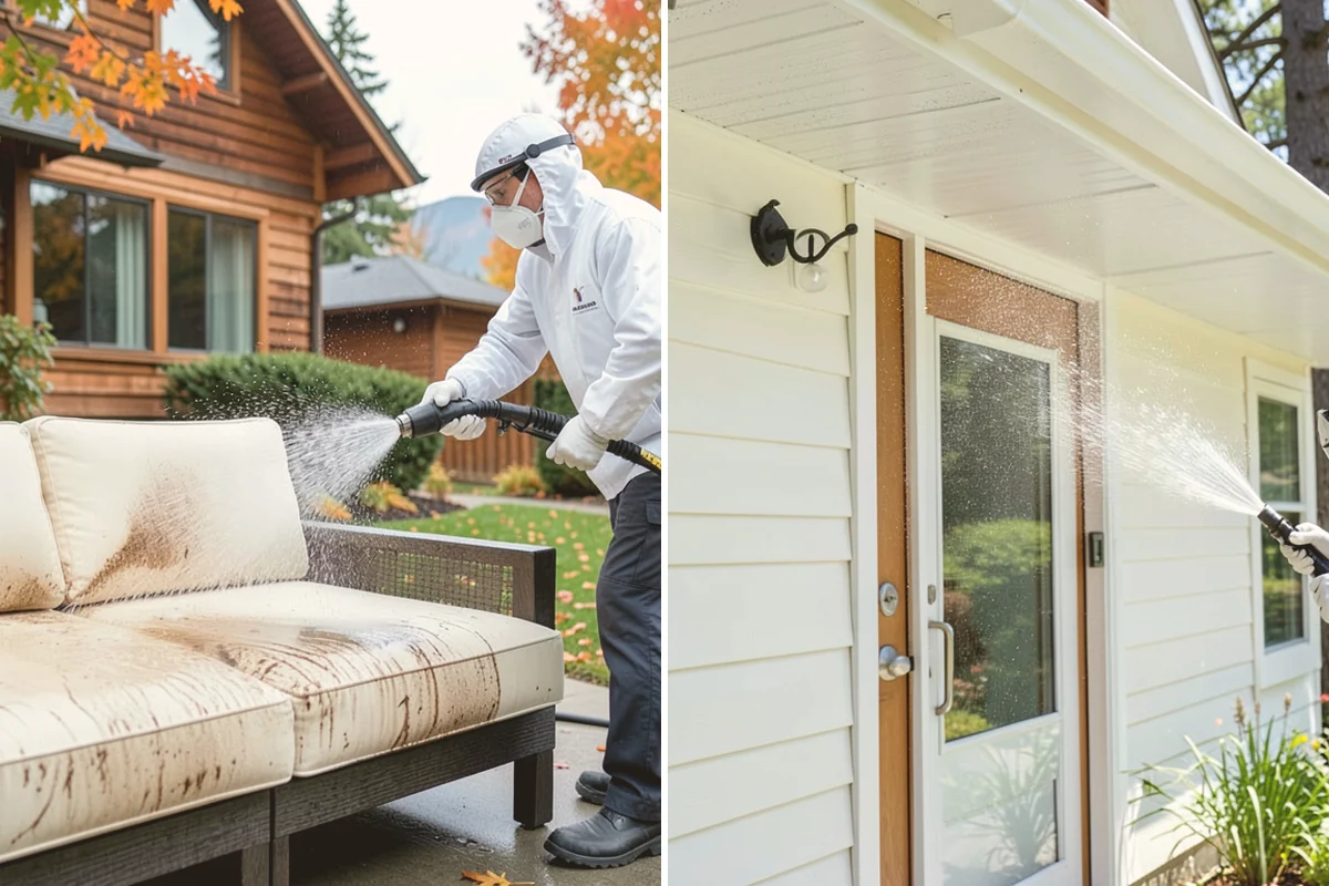 Gutter Streak Removal in Edmonds, Snohomish County, WA - Assess the severity and pattern of the striping