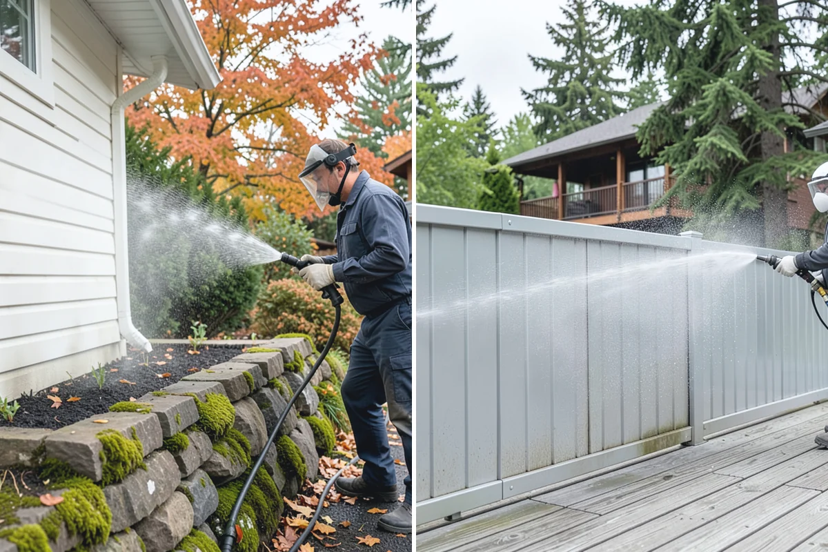 Gutter Streak Removal in Granite Falls, Snohomish County, WA - Assess the severity and pattern of the striping
