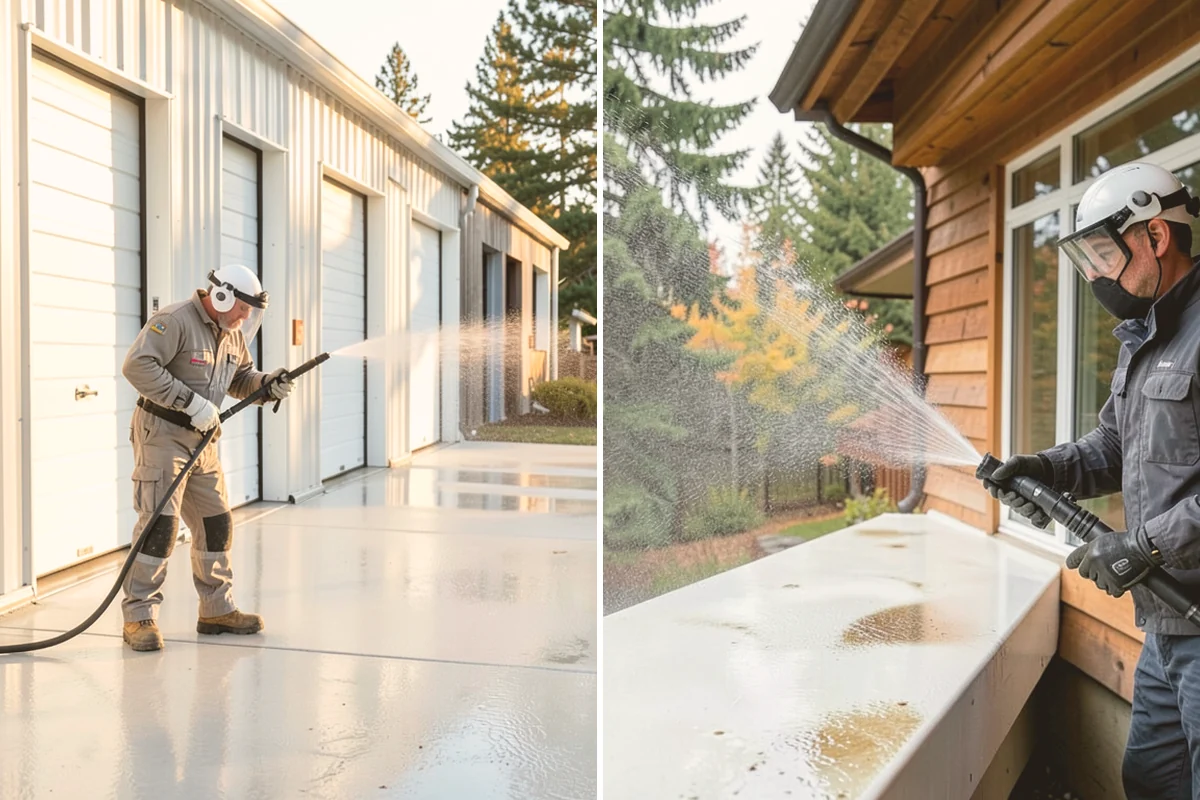 Gutter Streak Removal in Kent, King County, WA - Assess the severity and pattern of the striping