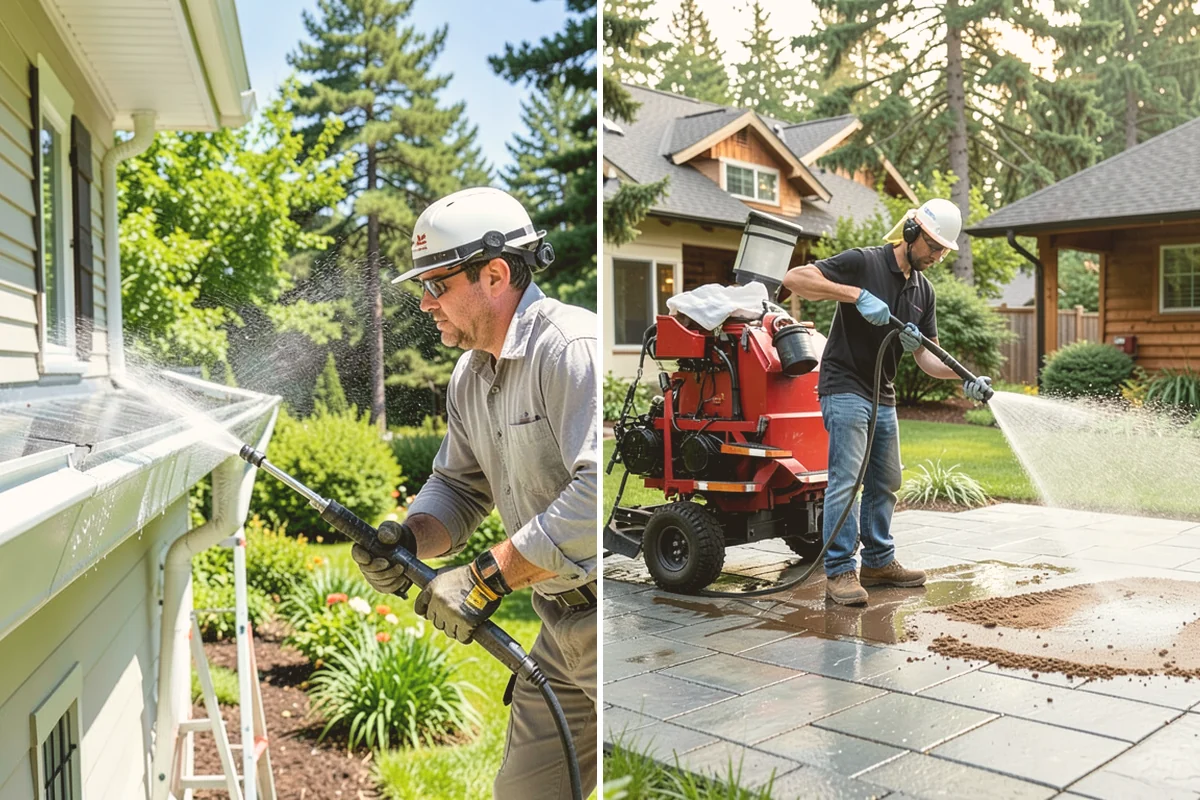 Gutter Streak Removal in Kirkland, King County, WA - Assess the severity and pattern of the striping