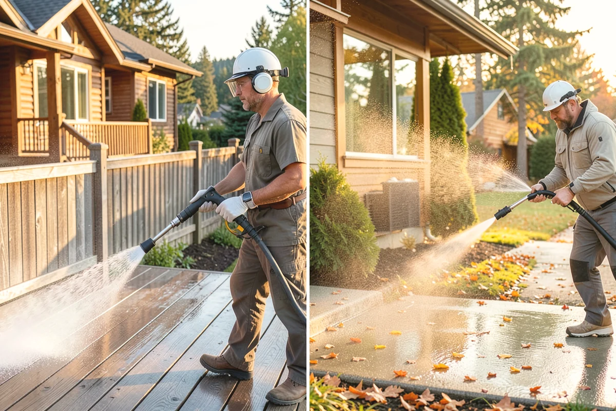 Gutter Streak Removal in Lake Stevens, Snohomish County, WA - Assess the severity and pattern of the striping
