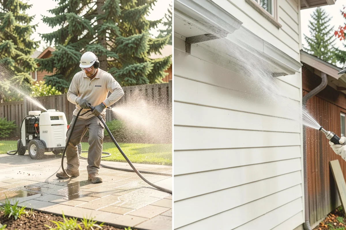 Gutter Streak Removal in Mount Vernon, Skagit County, WA - Assess the severity and pattern of the striping
