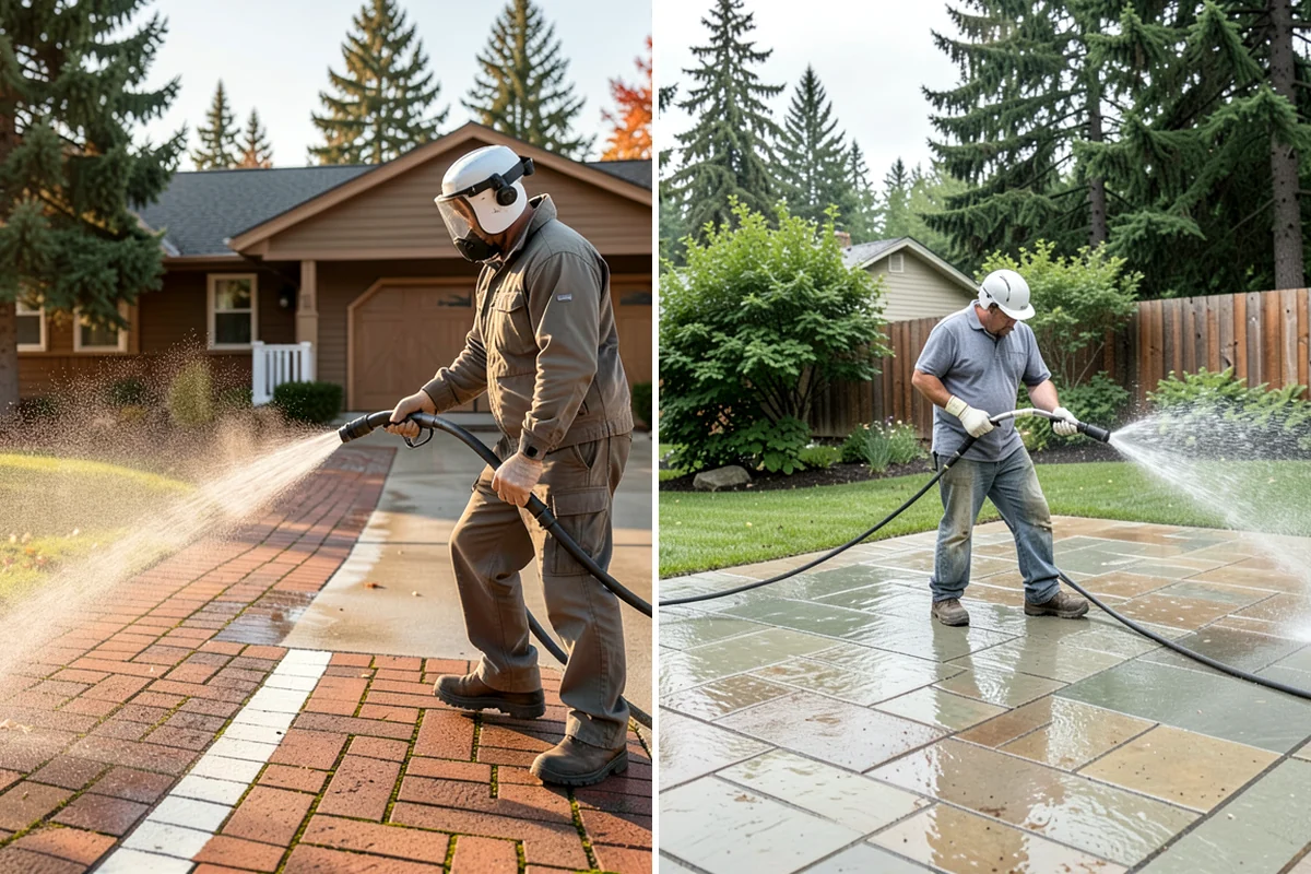 Gutter Streak Removal in Pacific, King County, WA - Assess the severity and pattern of the striping