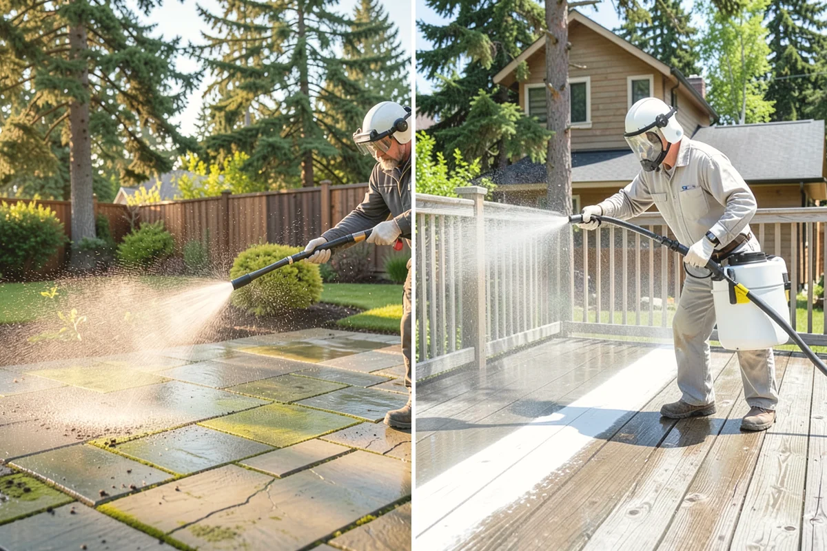 Gutter Streak Removal in Ruston, Pierce County, WA - Assess the severity and pattern of the striping