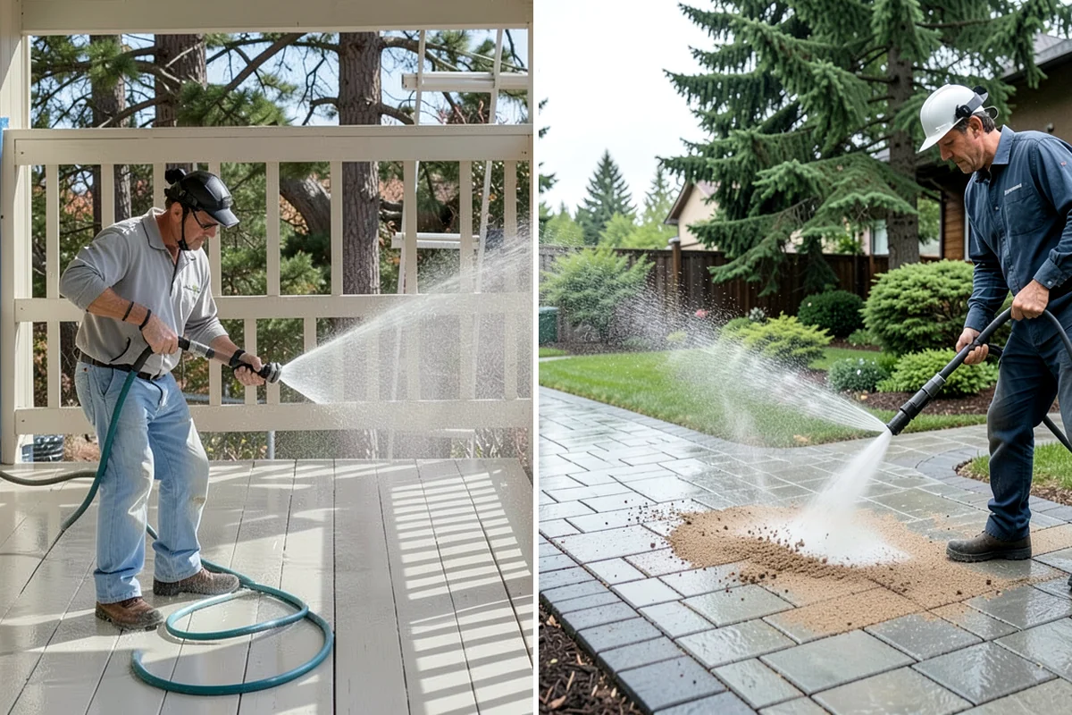 Gutter Streak Removal in SeaTac, King County, WA - Assess the severity and pattern of the striping