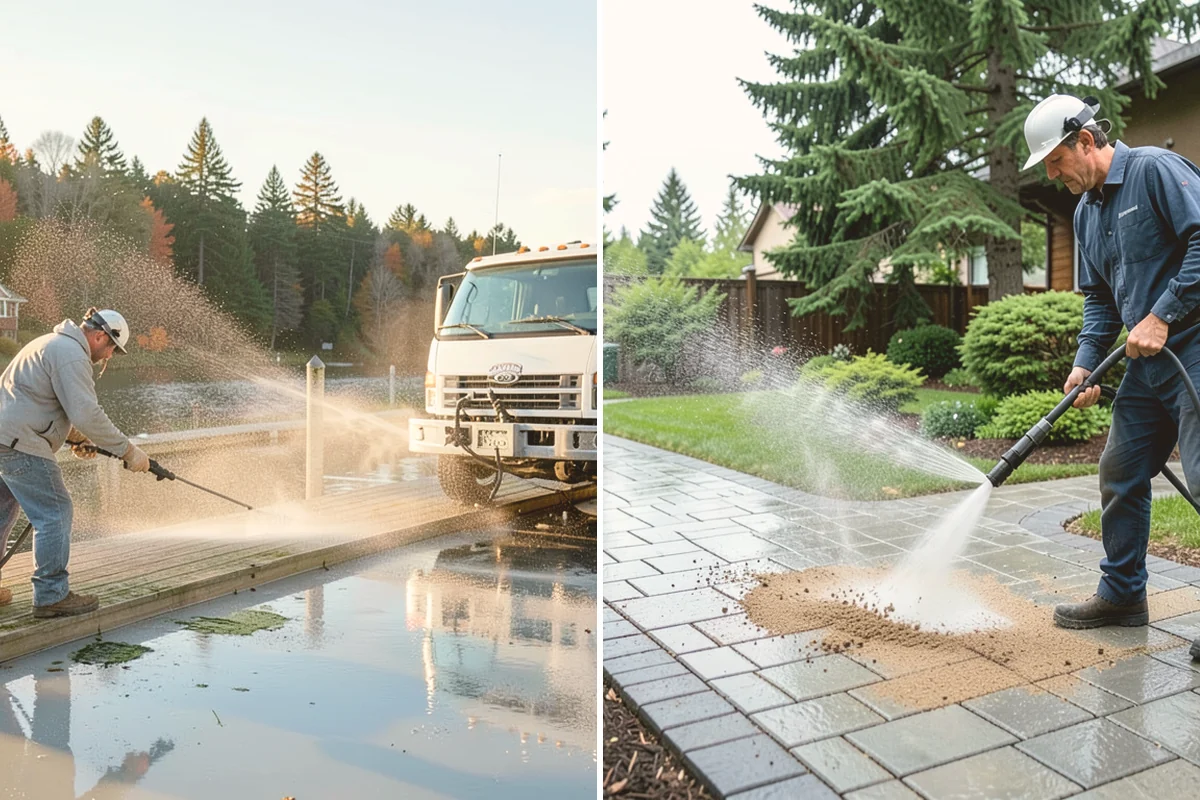 Gutter Streak Removal in Stanwood, Snohomish County, WA - Assess the severity and pattern of the striping