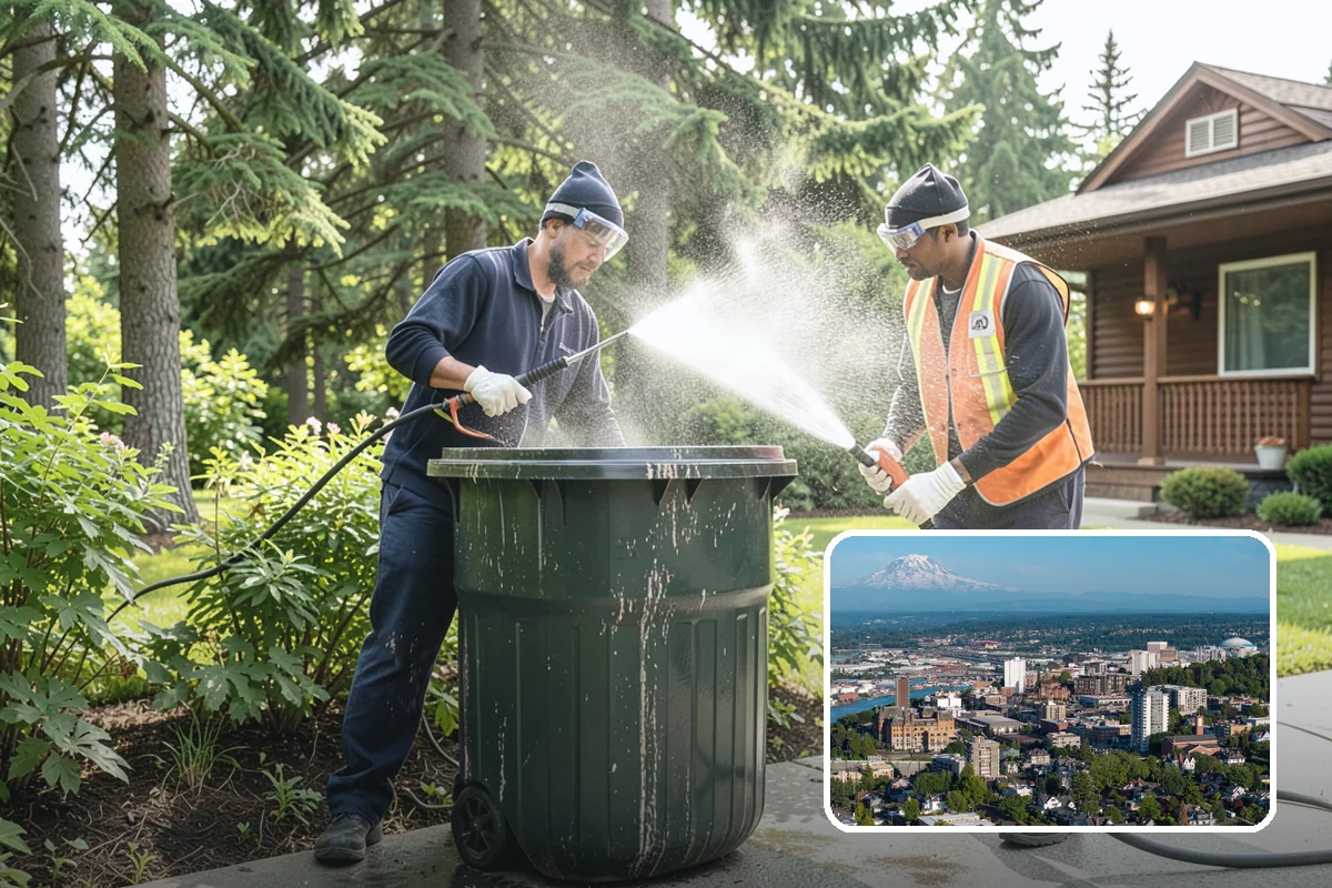 Gutter Streak Removal in Tacoma, Pierce County, WA - Breaks down bonded tiger-stripe staining that washing can't