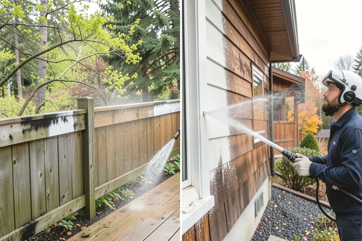 Gutter Streak Removal in Tacoma, Pierce County, WA - Assess the severity and pattern of the striping
