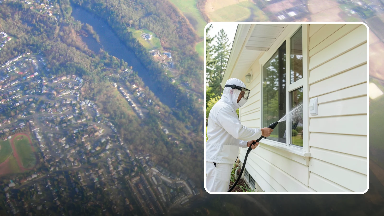 Handrail Cleaning in Algona, King County, WA - We clean exterior handrails to remove the grime, algae, and oxidation that build on surfaces people touch every day.