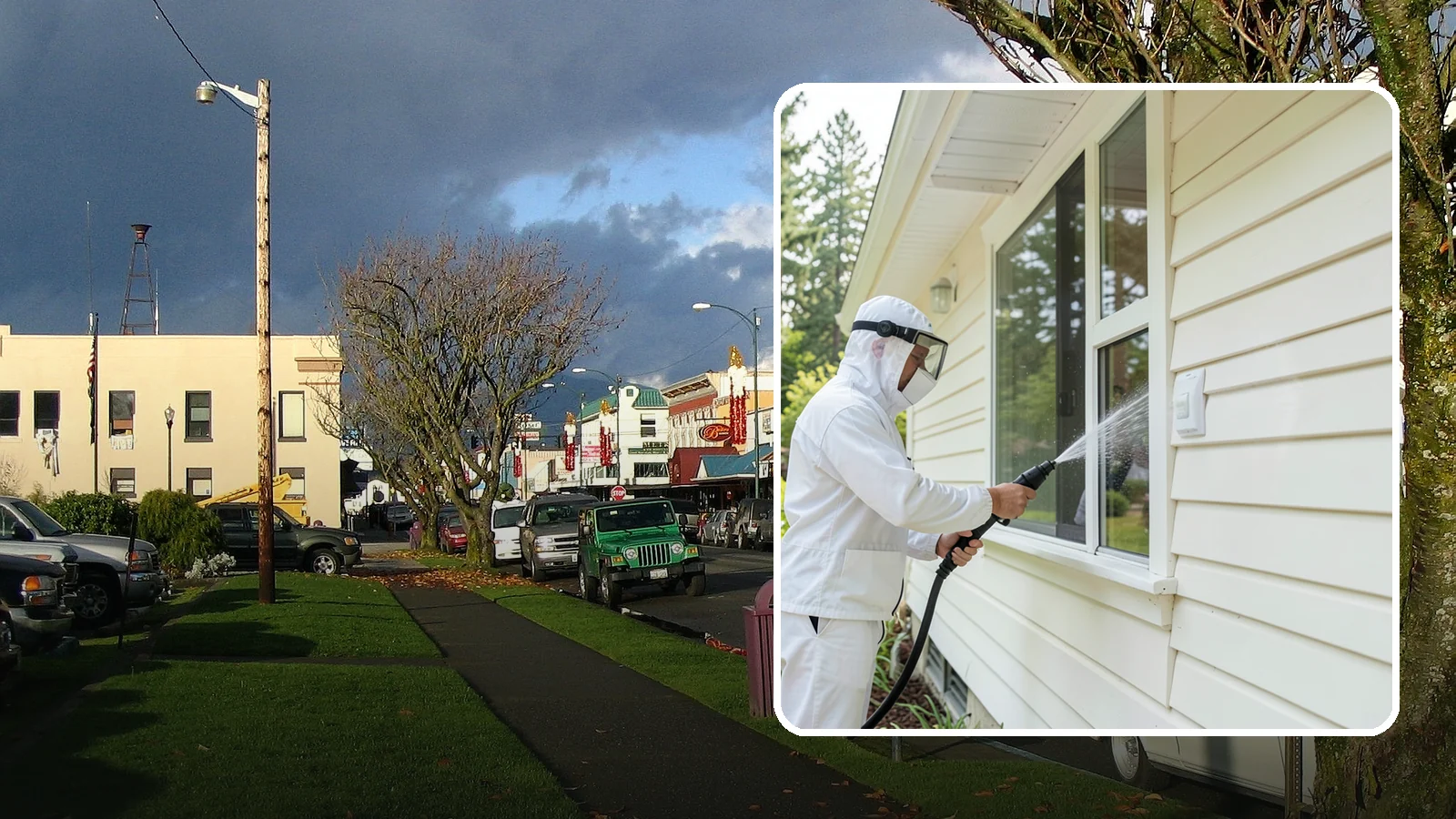 Handrail Cleaning in Arlington, Snohomish County, WA - We clean exterior handrails to remove the grime, algae, and oxidation that build on surfaces people touch every day.