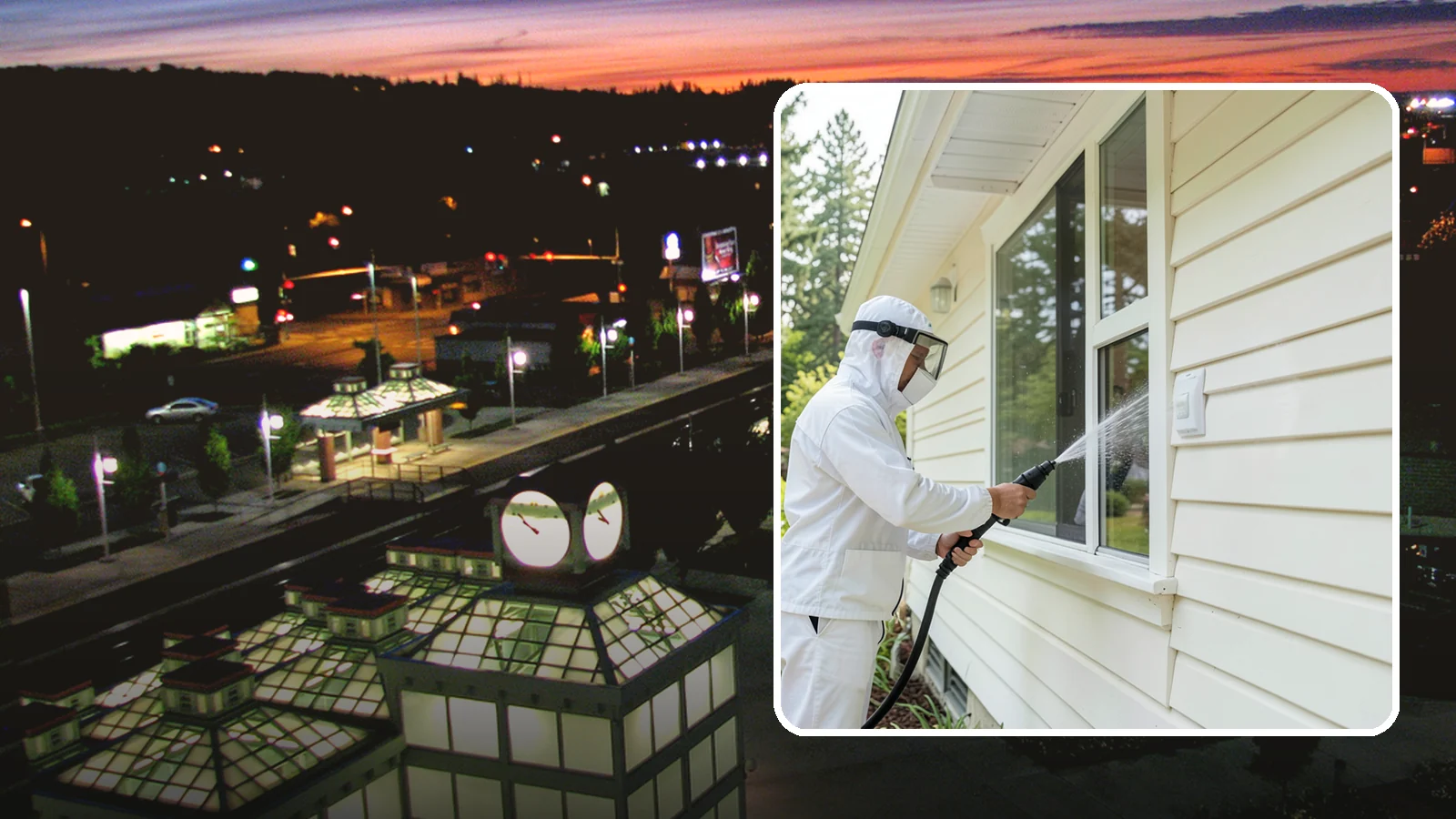Handrail Cleaning in Auburn, King County, WA - We clean exterior handrails to remove the grime, algae, and oxidation that build on surfaces people touch every day.