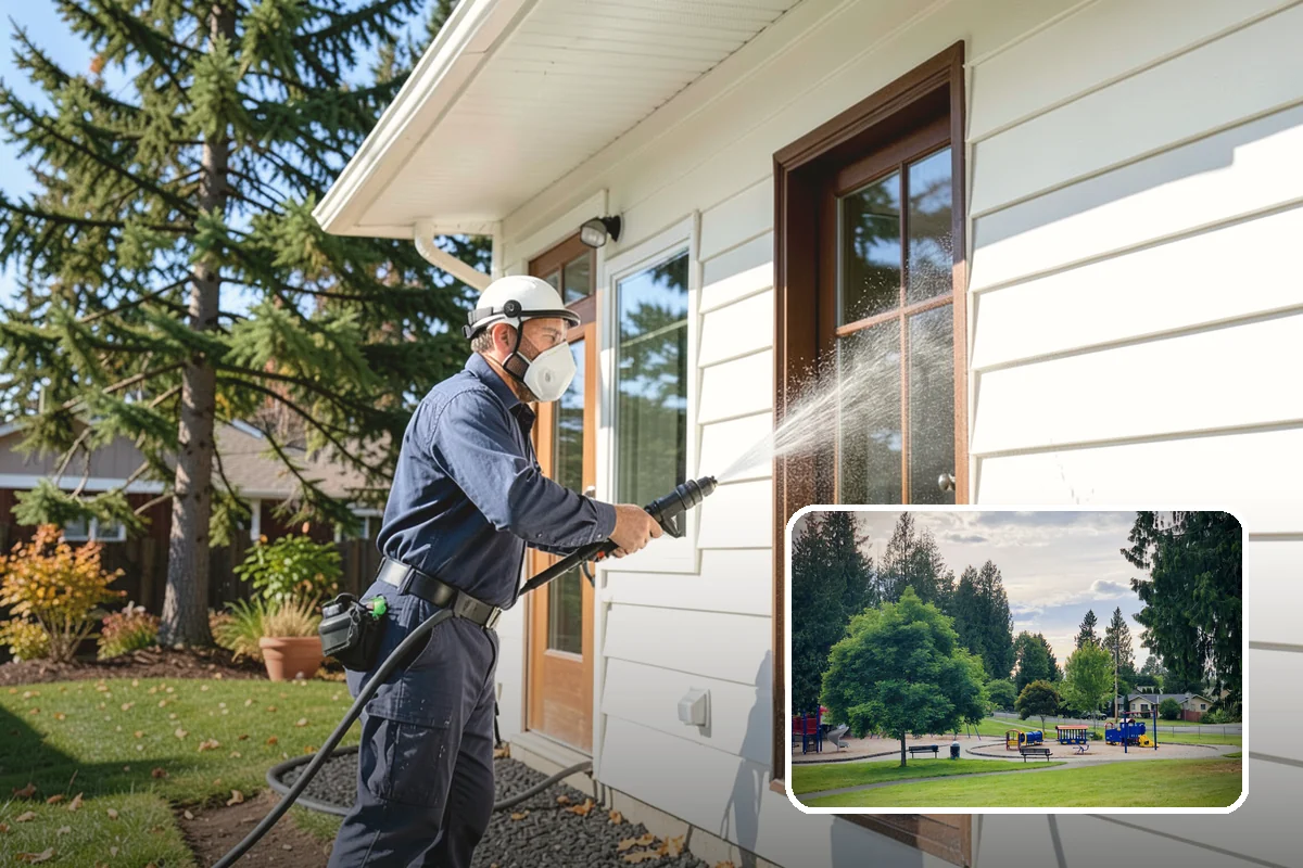 Handrail Cleaning in Bonney Lake, Pierce County, WA - Removes the sticky film from frequently touched grip surfaces
