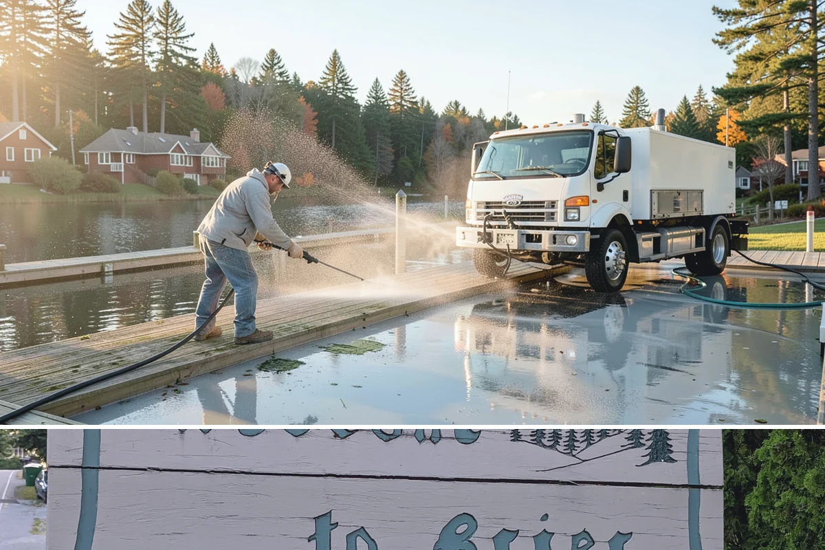 Handrail Cleaning in Brier, Snohomish County, WA - Spring cleaning clears winter algae and film from rails just as outdoor traffic picks up.