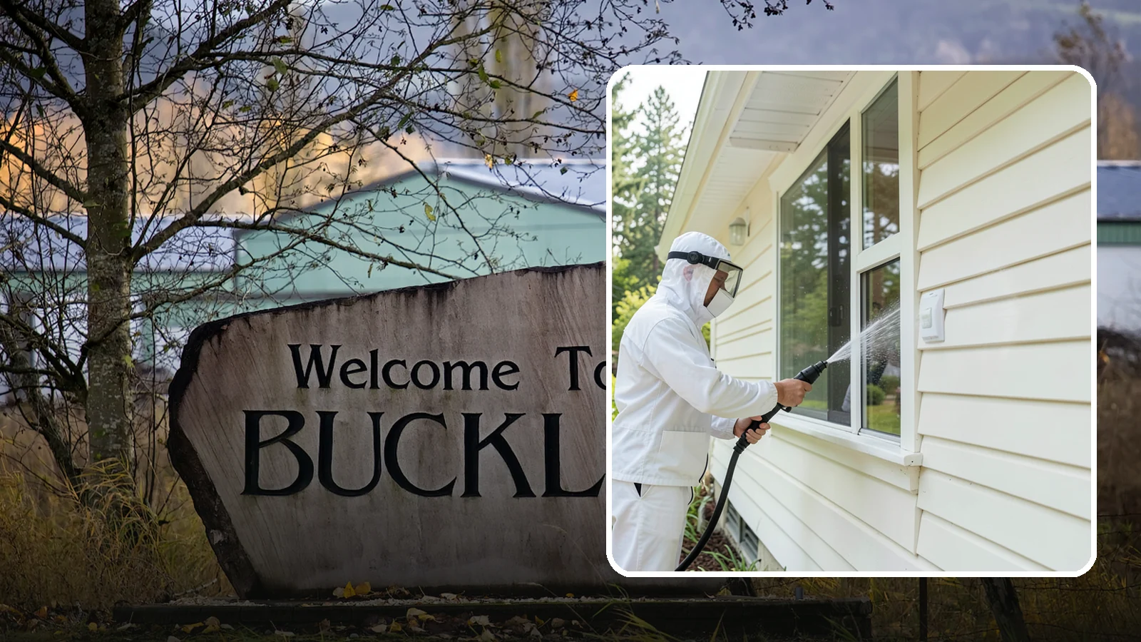 Handrail Cleaning in Buckley, Pierce County, WA - We clean exterior handrails to remove the grime, algae, and oxidation that build on surfaces people touch every day.
