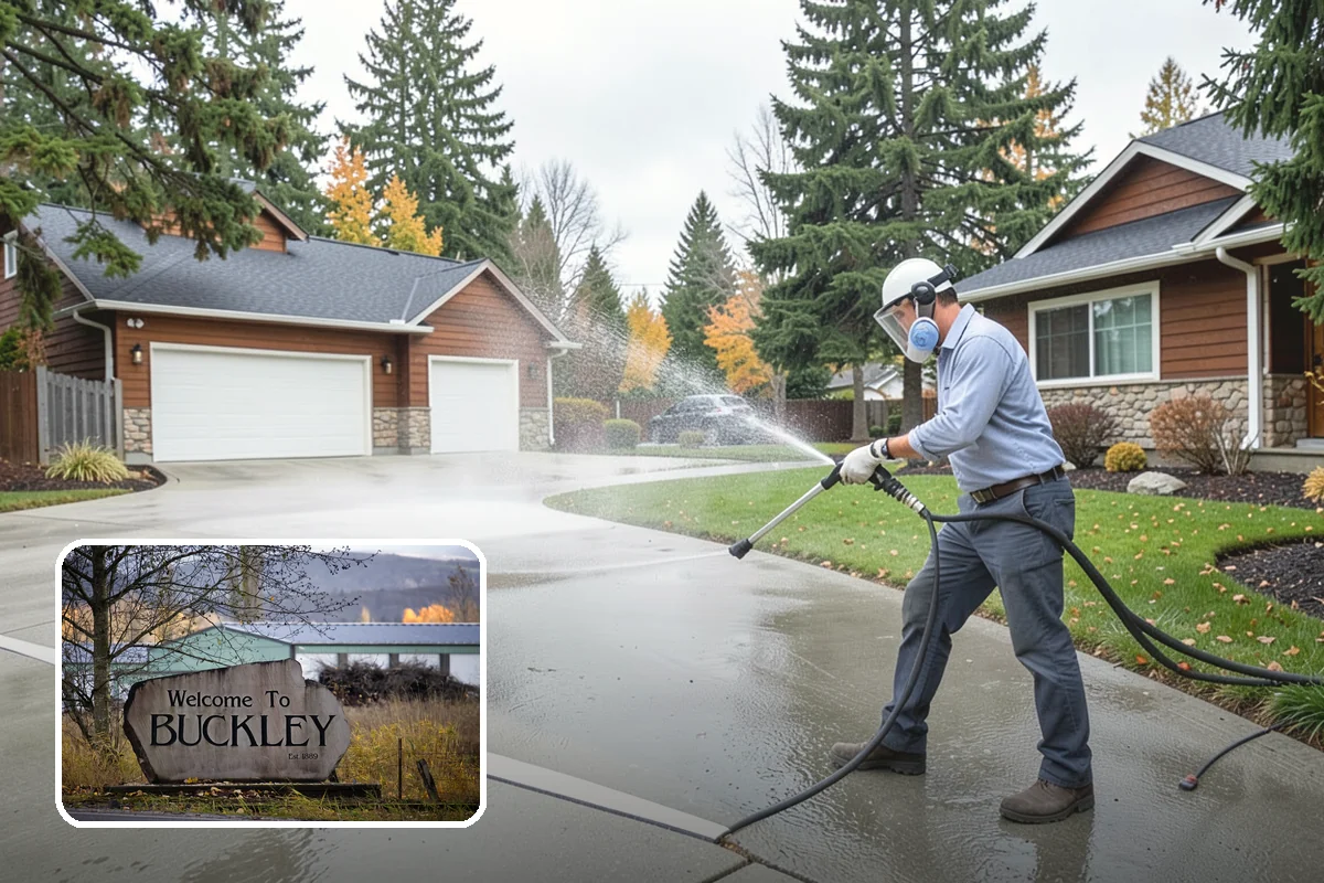 Handrail Cleaning in Buckley, Pierce County, WA - Removes the sticky film from frequently touched grip surfaces