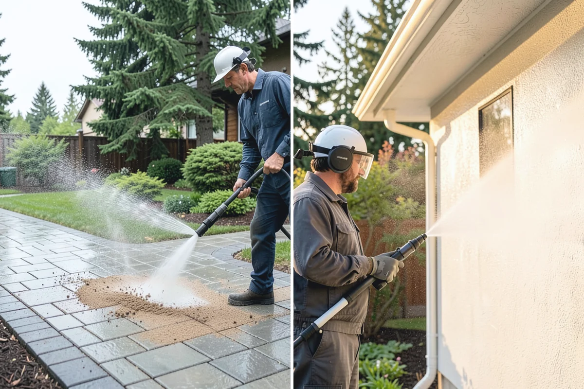 Handrail Cleaning in Buckley, Pierce County, WA - Wipe loose debris and cobwebs from the rail
