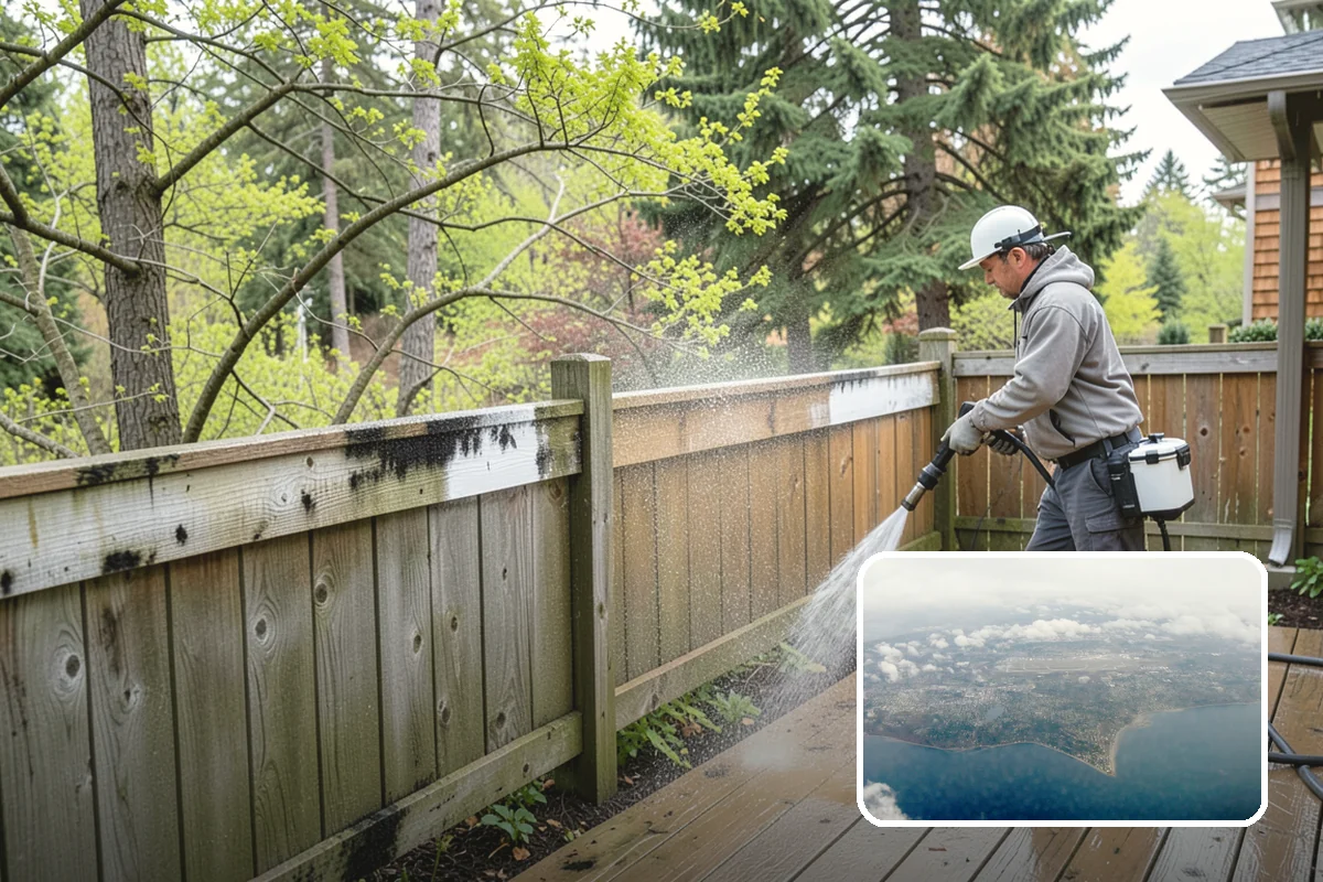 Handrail Cleaning in Burien, King County, WA - Removes the sticky film from frequently touched grip surfaces