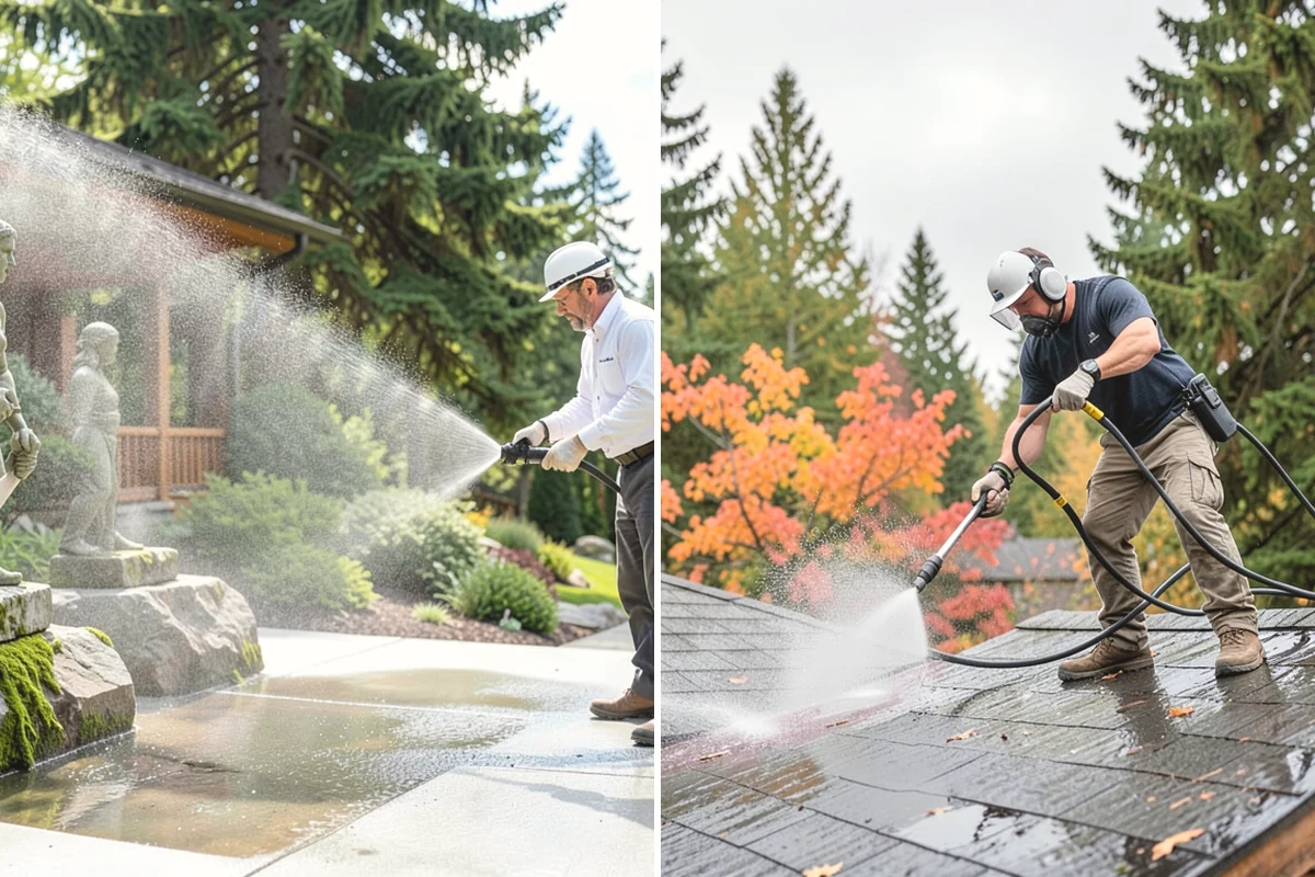 Handrail Cleaning in Burien, King County, WA - Wipe loose debris and cobwebs from the rail