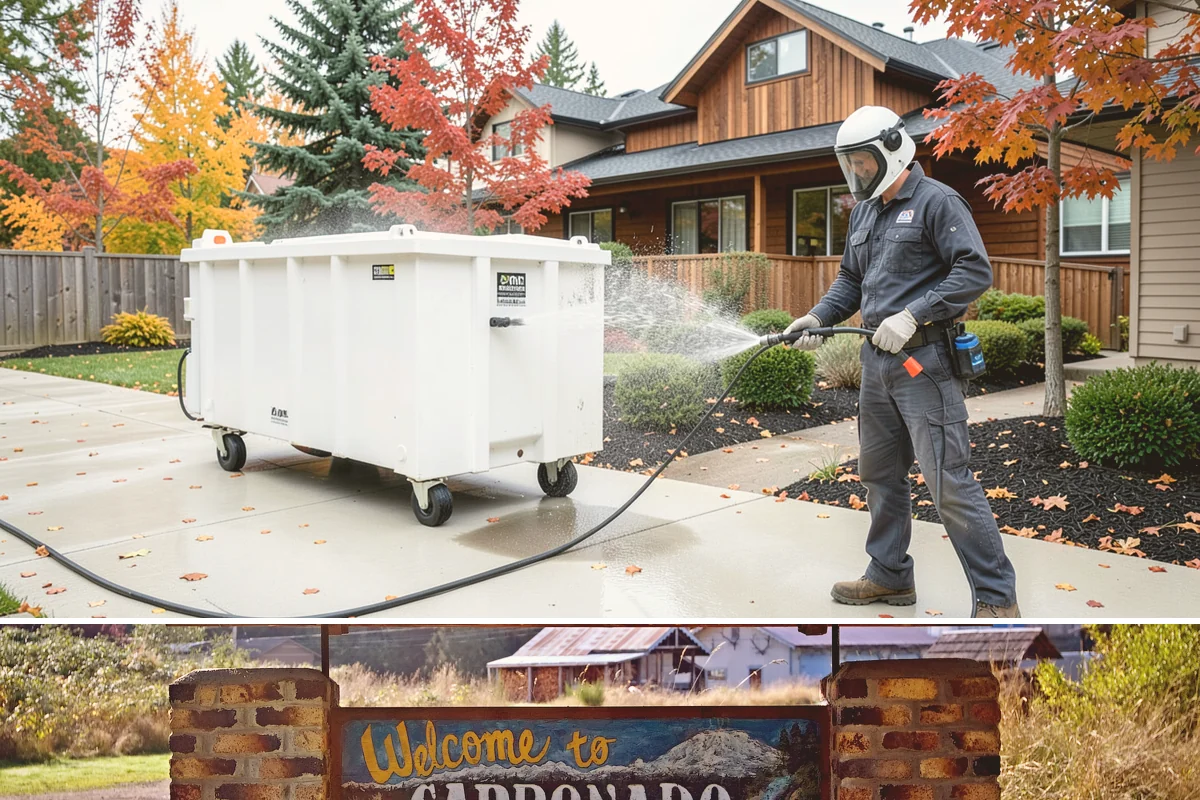 Handrail Cleaning in Carbonado, Pierce County, WA - Spring cleaning clears winter algae and film from rails just as outdoor traffic picks up.