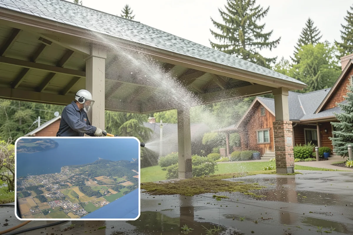 Handrail Cleaning in Coupeville, Island County, WA - Removes the sticky film from frequently touched grip surfaces