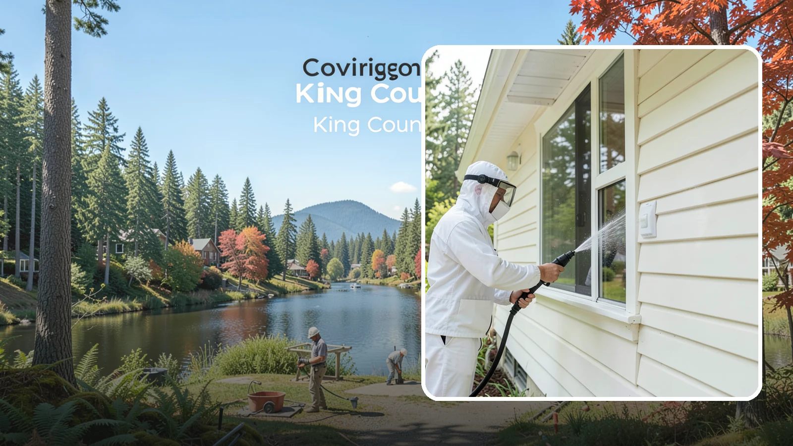 Handrail Cleaning in Covington, King County, WA - We clean exterior handrails to remove the grime, algae, and oxidation that build on surfaces people touch every day.