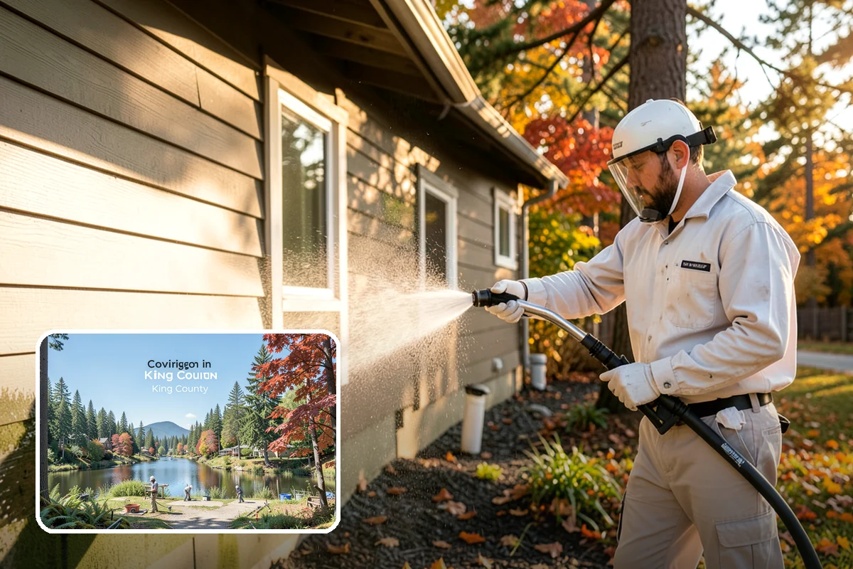 Handrail Cleaning in Covington, King County, WA - Removes the sticky film from frequently touched grip surfaces
