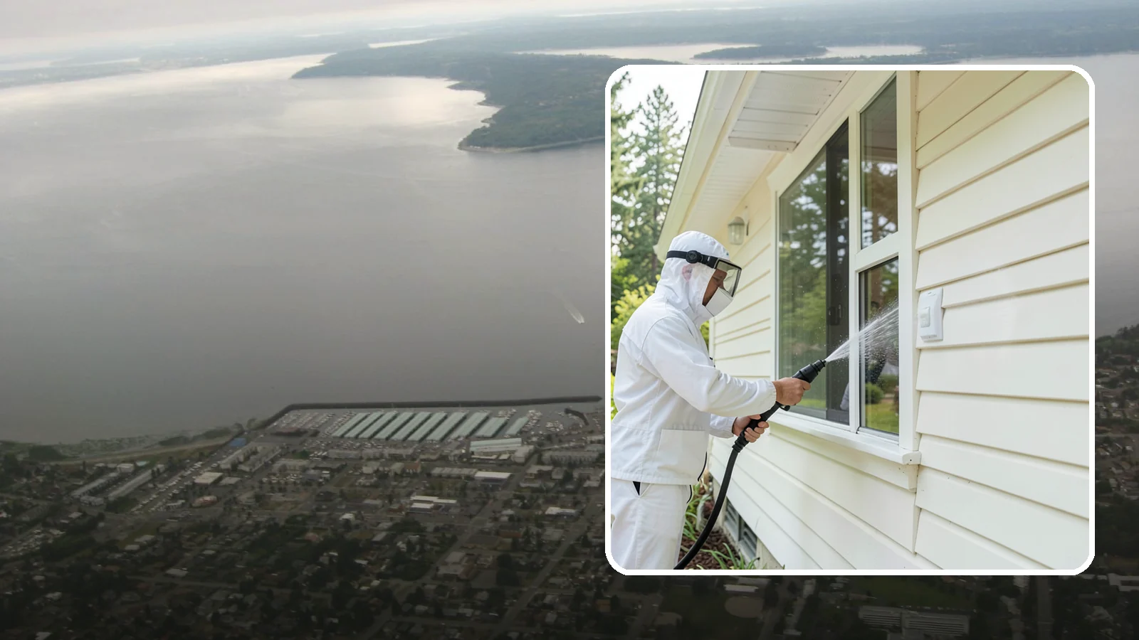 Handrail Cleaning in Des Moines, King County, WA - We clean exterior handrails to remove the grime, algae, and oxidation that build on surfaces people touch every day.