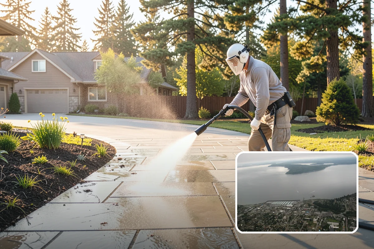 Handrail Cleaning in Des Moines, King County, WA - Removes the sticky film from frequently touched grip surfaces