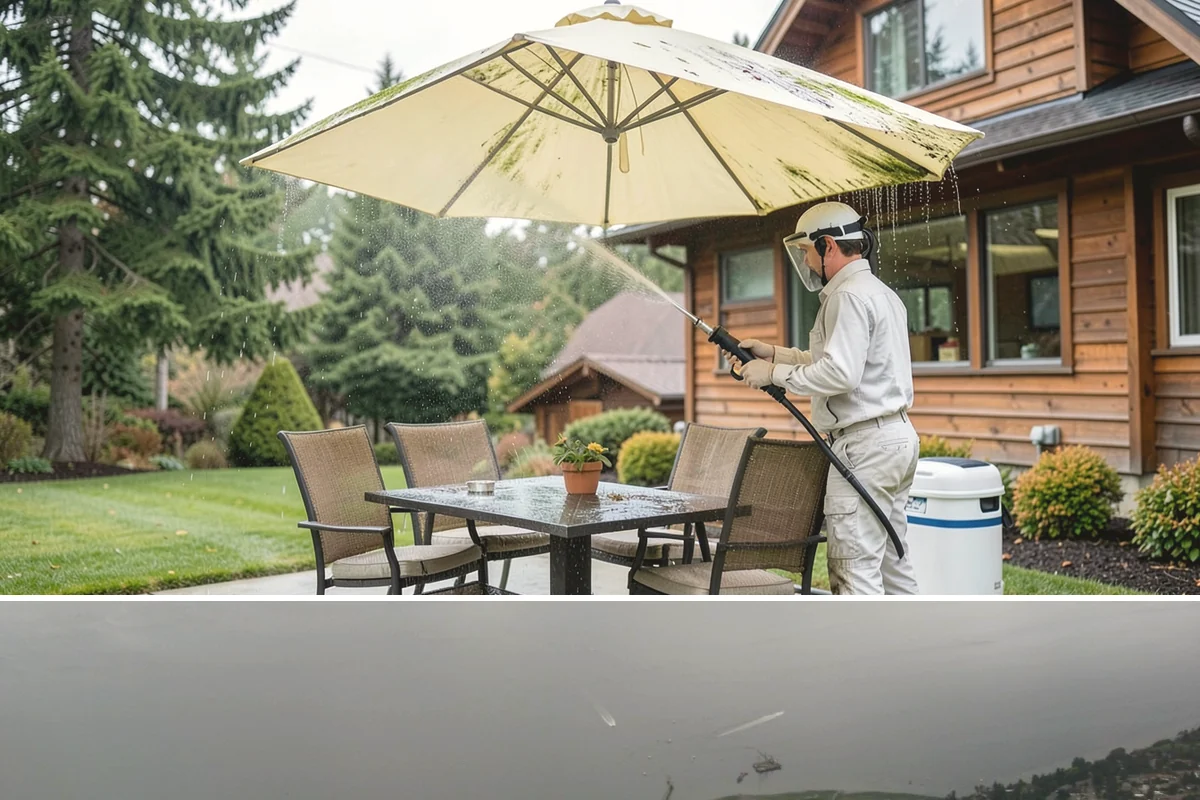 Handrail Cleaning in Des Moines, King County, WA - Spring cleaning clears winter algae and film from rails just as outdoor traffic picks up.