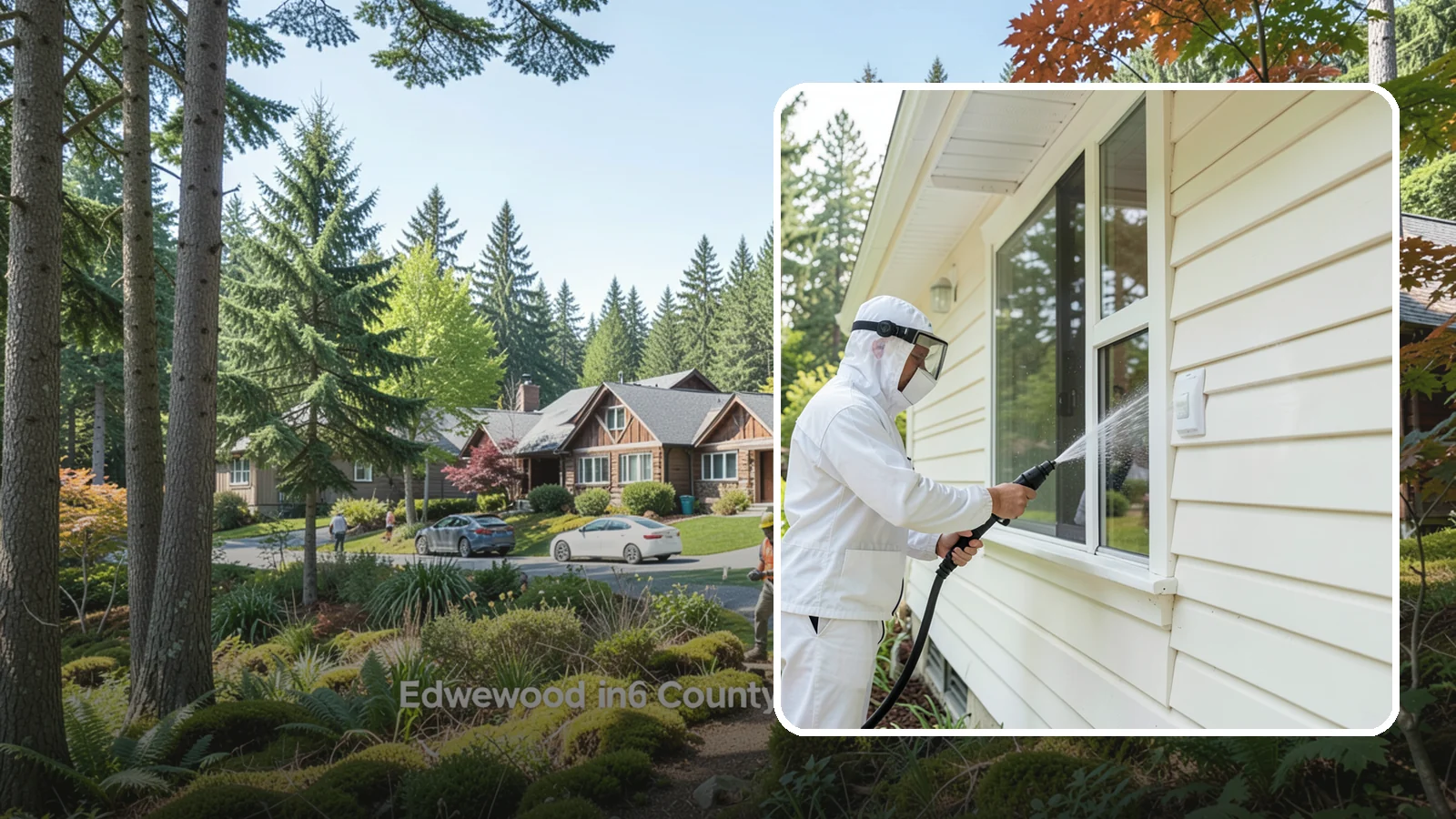 Handrail Cleaning in Edgewood, Pierce County, WA - We clean exterior handrails to remove the grime, algae, and oxidation that build on surfaces people touch every day.