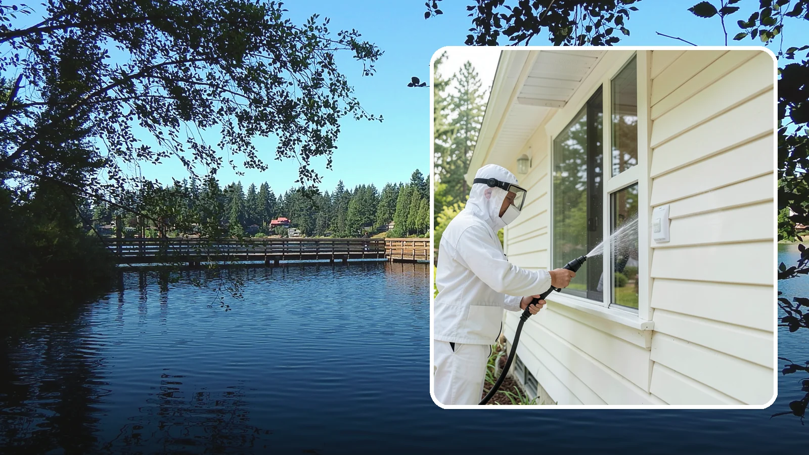 Handrail Cleaning in Federal Way, King County, WA - We clean exterior handrails to remove the grime, algae, and oxidation that build on surfaces people touch every day.