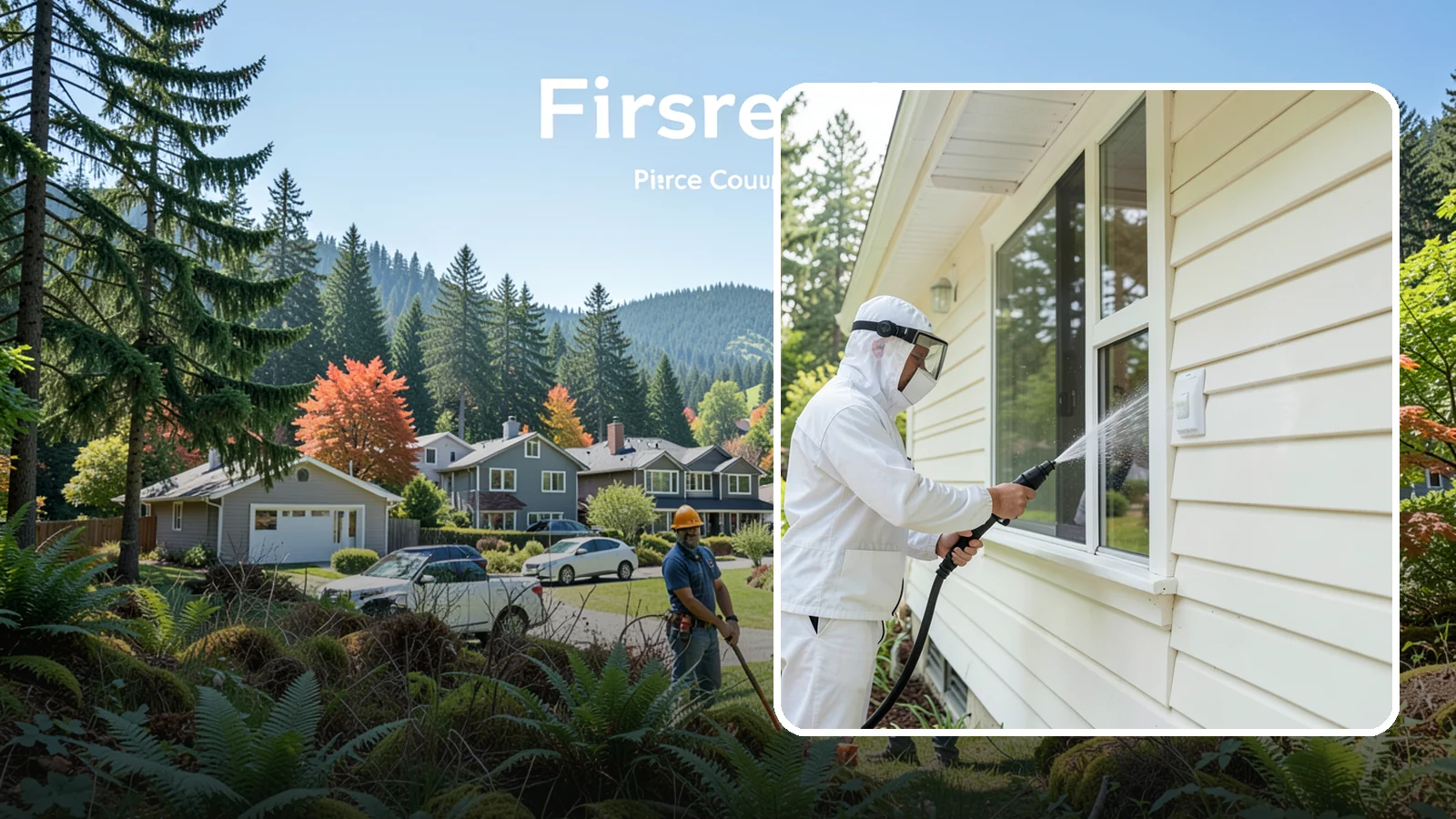Handrail Cleaning in Fircrest, Pierce County, WA - We clean exterior handrails to remove the grime, algae, and oxidation that build on surfaces people touch every day.