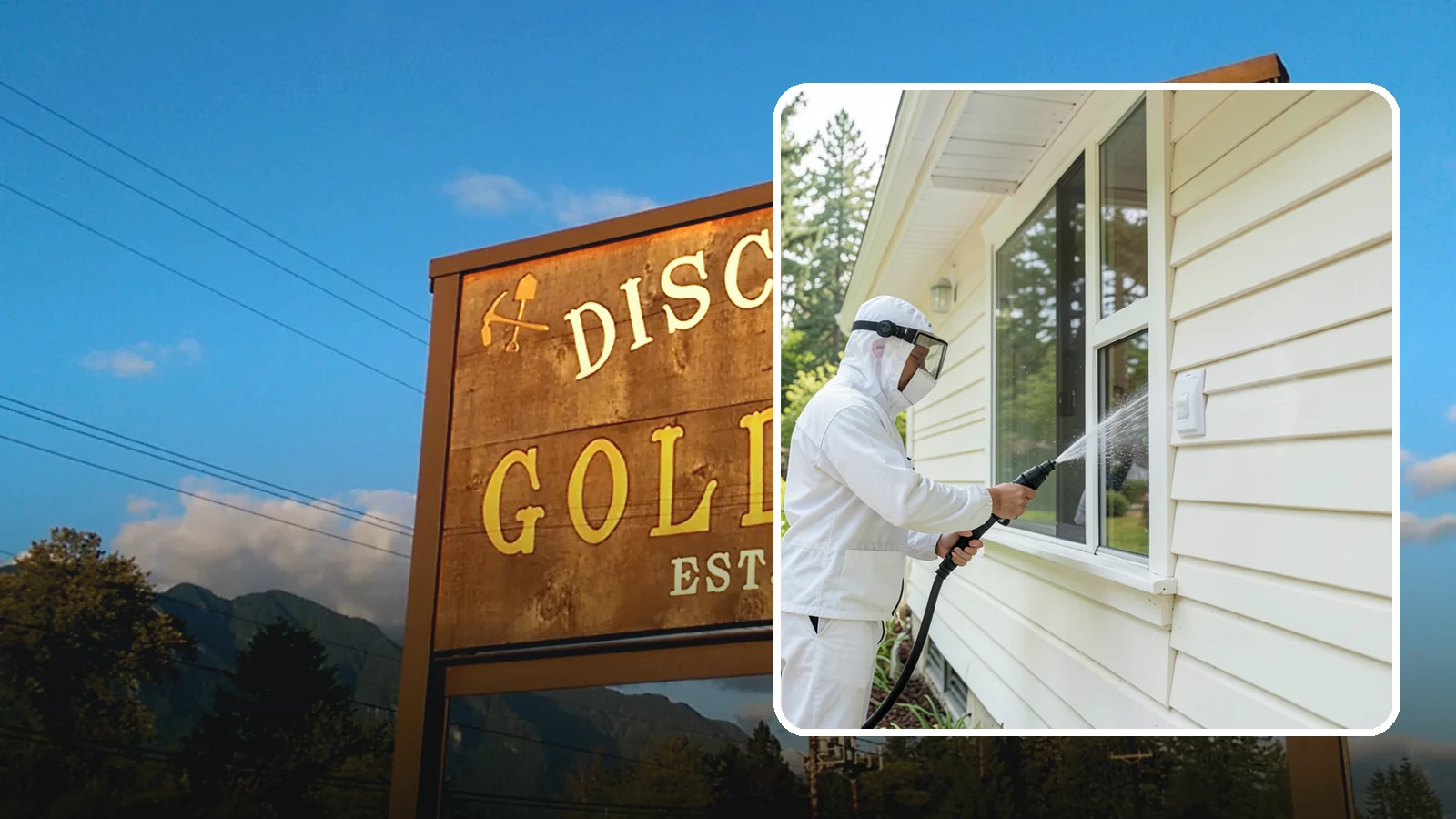 Handrail Cleaning in Gold Bar, Snohomish County, WA - We clean exterior handrails to remove the grime, algae, and oxidation that build on surfaces people touch every day.