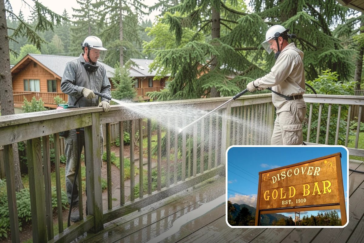 Handrail Cleaning in Gold Bar, Snohomish County, WA - Removes the sticky film from frequently touched grip surfaces